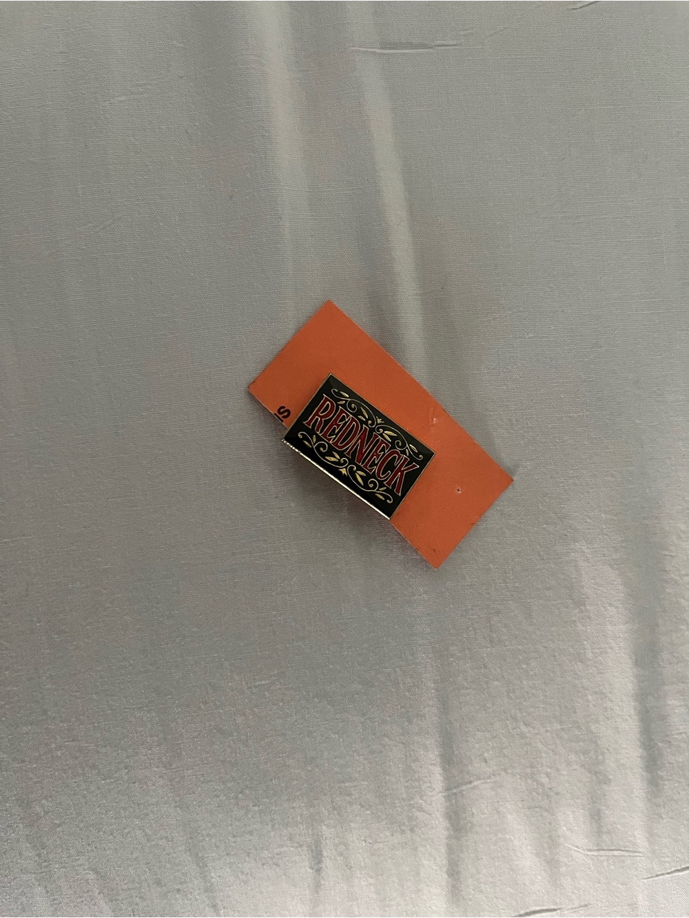 Redneck Black & Red Logo Pin